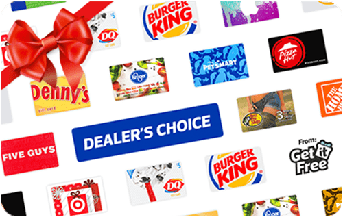 $25 Dealers Choice Gift Card